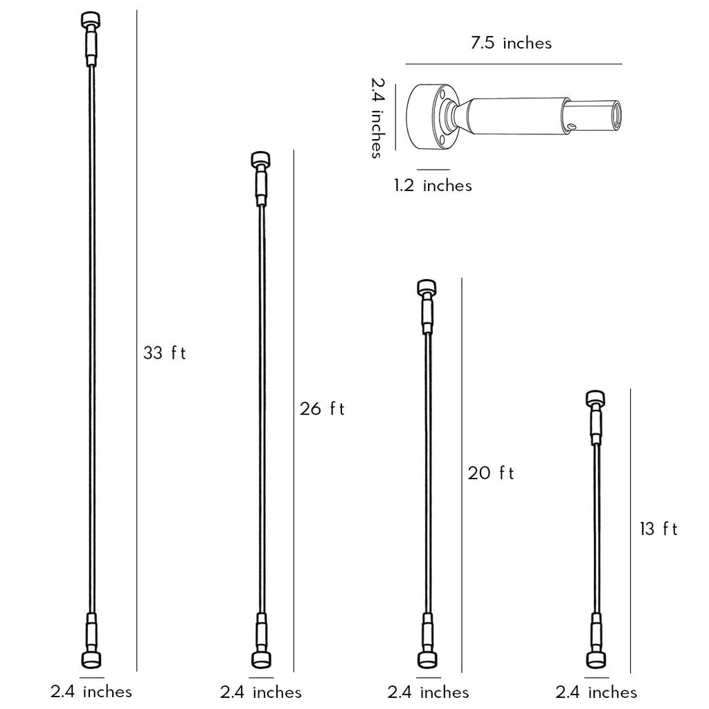 Skyline Ultra-Thin Rotatable LED Steel Bar Light