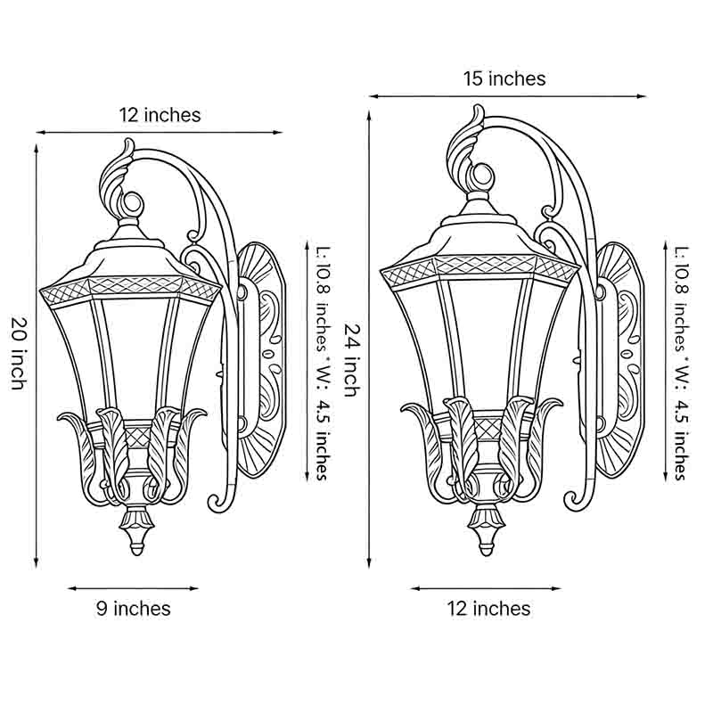 Copper Wall Sconce Outdoor Waterproof European-Style Lighting