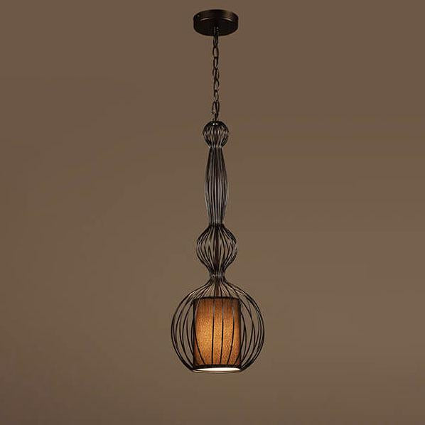 Industrial Retro Metal Birdcage Lantern Light Pendant