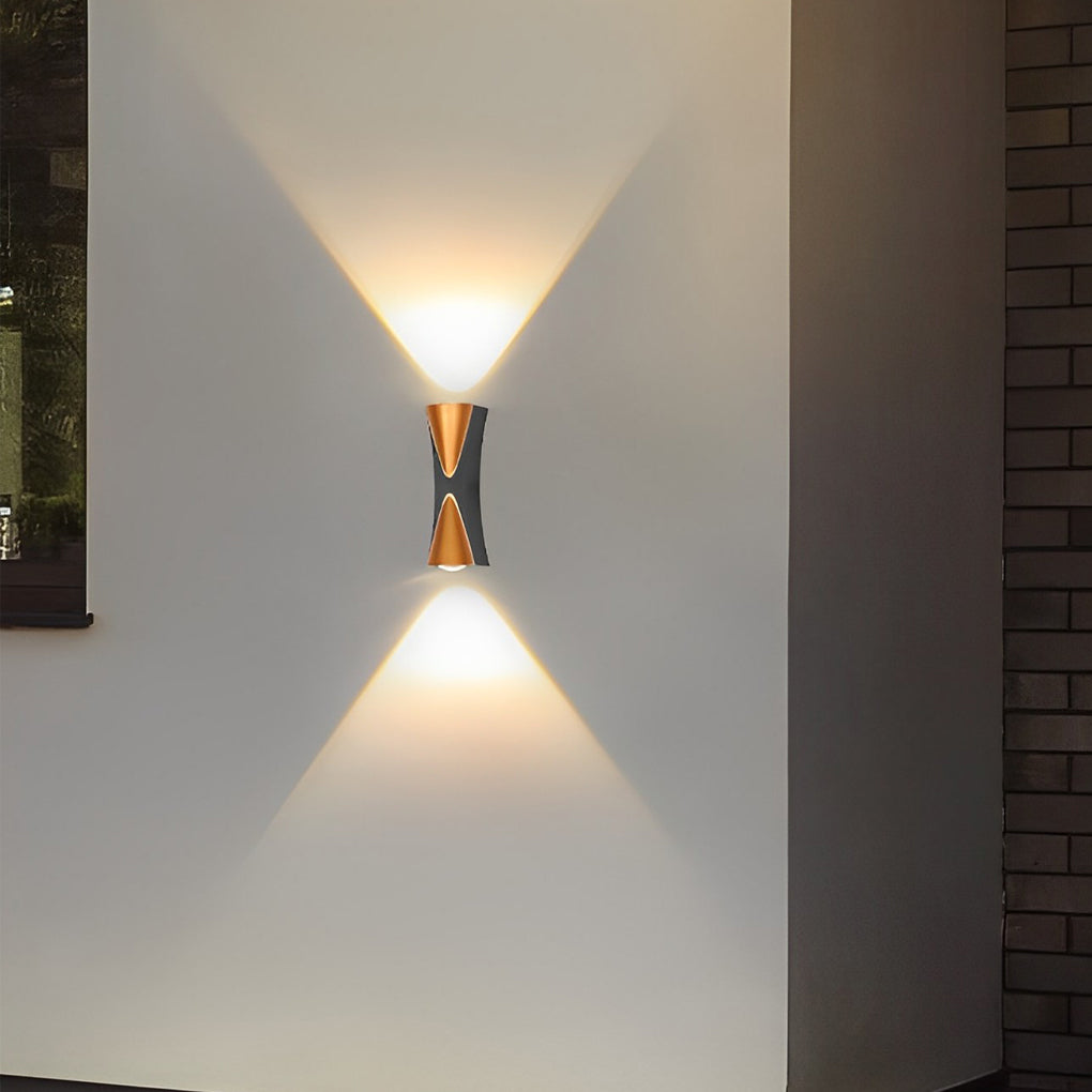 Modern Waterproof LED Outdoor Wall Lamp - Up and Down Lights