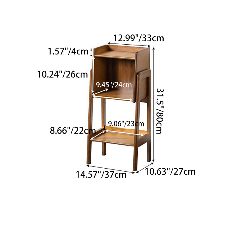 Traditional Japanese Bamboo Bookshelves - 3/4/5 Tier for Living Room Storage