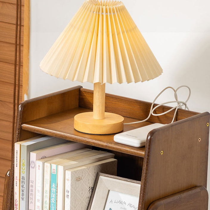 Traditional Japanese Bamboo Bookshelves - 3/4/5 Tier for Living Room Storage