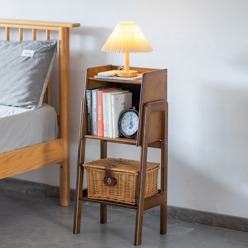 Traditional Japanese Bamboo Bookshelves - 3/4/5 Tier for Living Room Storage