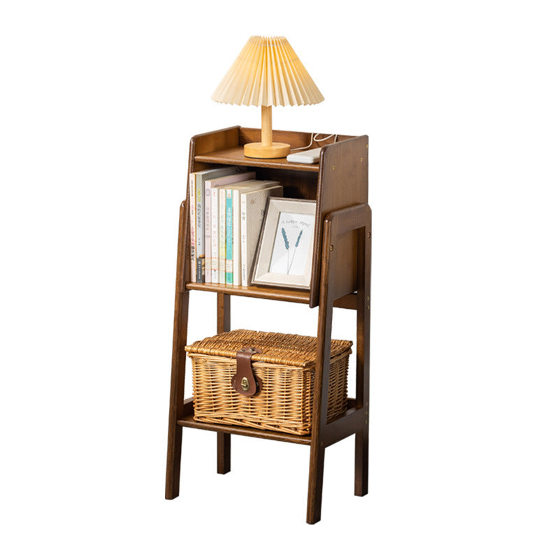 Traditional Japanese Bamboo Bookshelves - 3/4/5 Tier for Living Room Storage