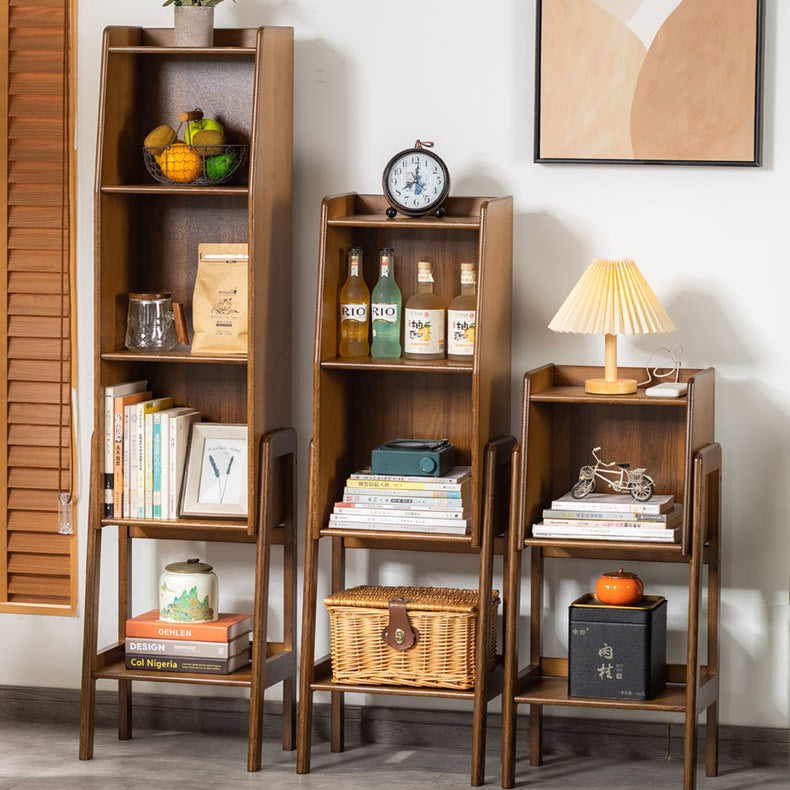 Traditional Japanese Bamboo Bookshelves - 3/4/5 Tier for Living Room Storage