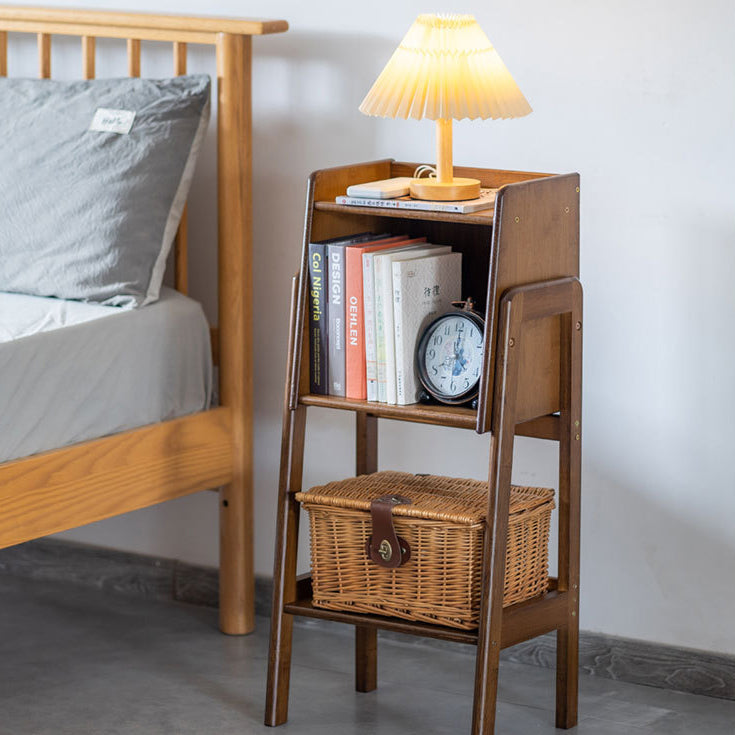 Traditional Japanese Bamboo Bookshelves - 3/4/5 Tier for Living Room Storage