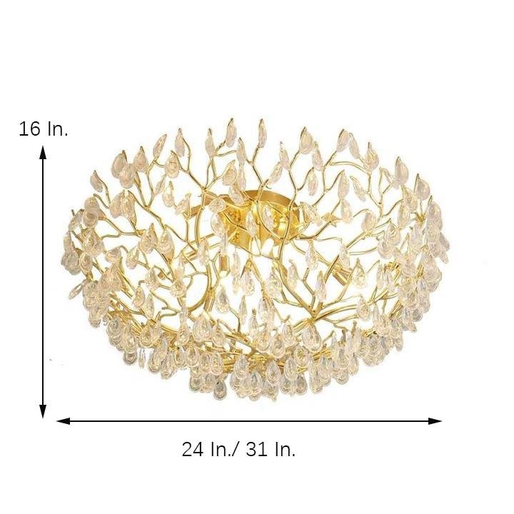Firefly Sputnik Chandelier - Modern LED Flush Mount Ceiling Light