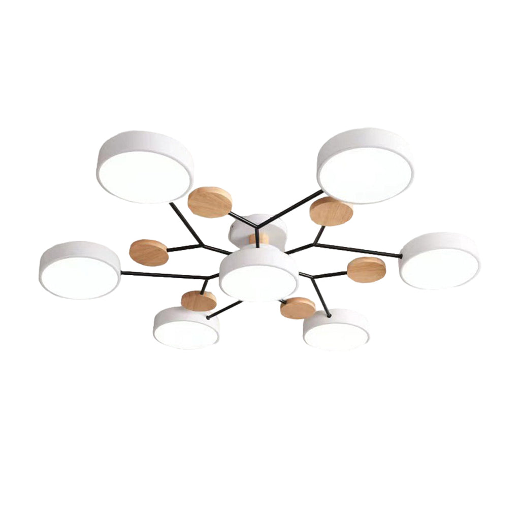 Sputnik Artistic Chandeliers for Kids | Metal & Wood Ceiling Lights