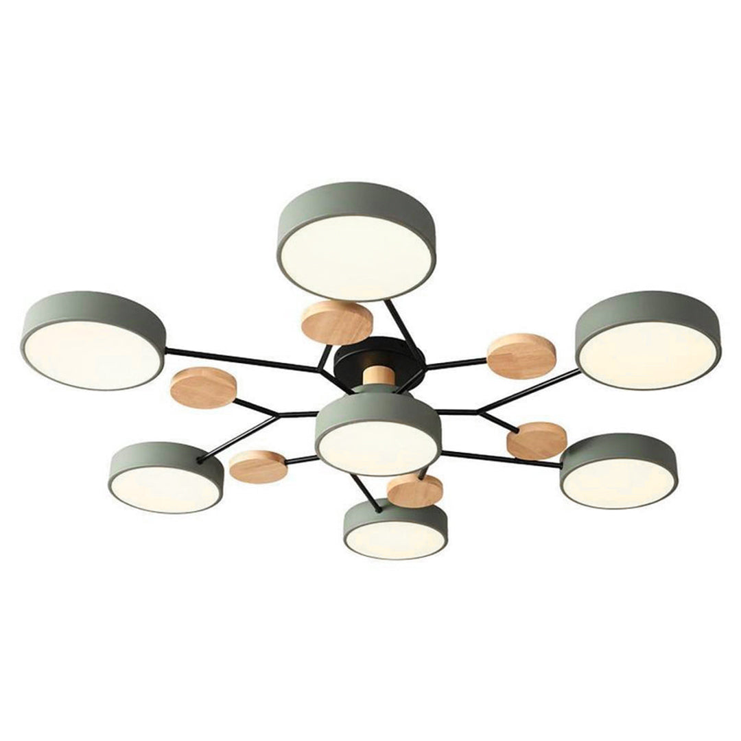 Sputnik Artistic Chandeliers for Kids | Metal & Wood Ceiling Lights