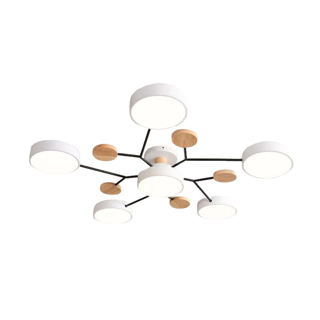 Sputnik Artistic Chandeliers for Kids | Metal & Wood Ceiling Lights