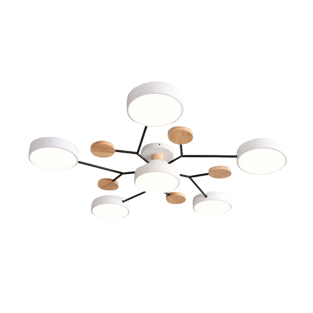 Sputnik Artistic Chandeliers for Kids | Metal & Wood Ceiling Lights