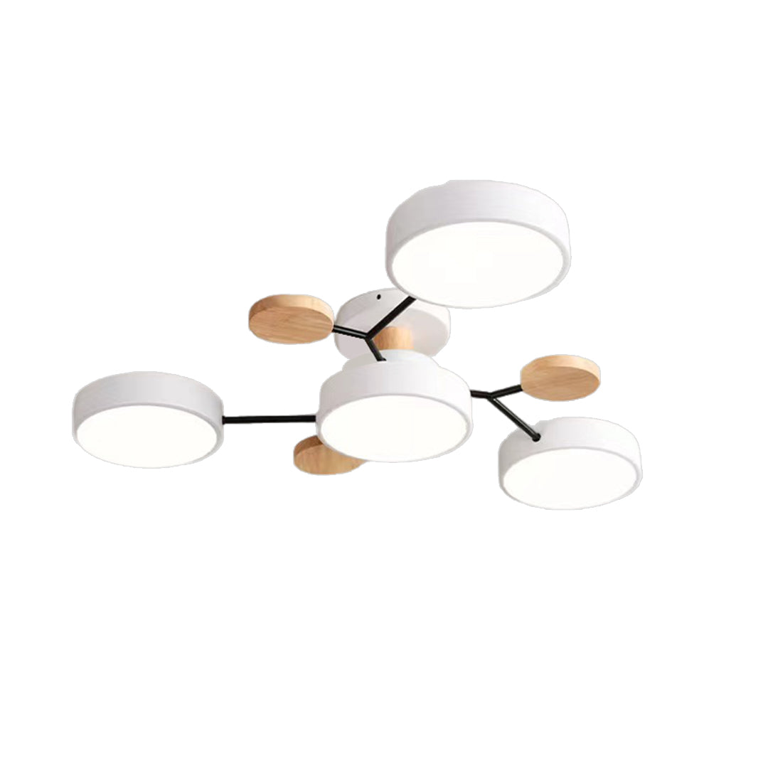 Sputnik Artistic Chandeliers for Kids | Metal & Wood Ceiling Lights