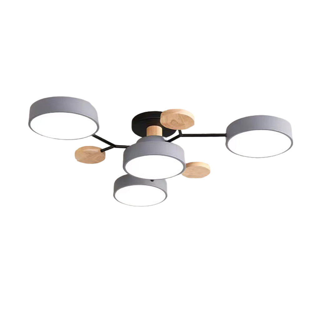 Sputnik Artistic Chandeliers for Kids | Metal & Wood Ceiling Lights