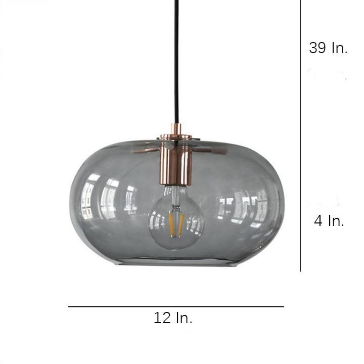 Artistic Electroplated Glass LED Pendant Light - Nordic Style Lighting