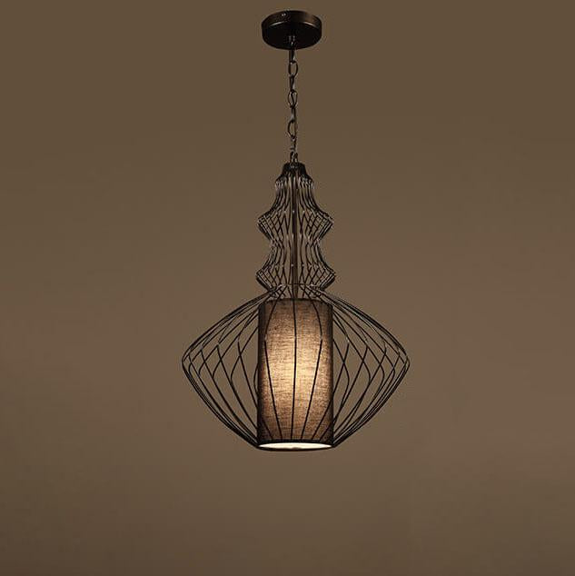 Industrial Retro Metal Birdcage Lantern Light Pendant