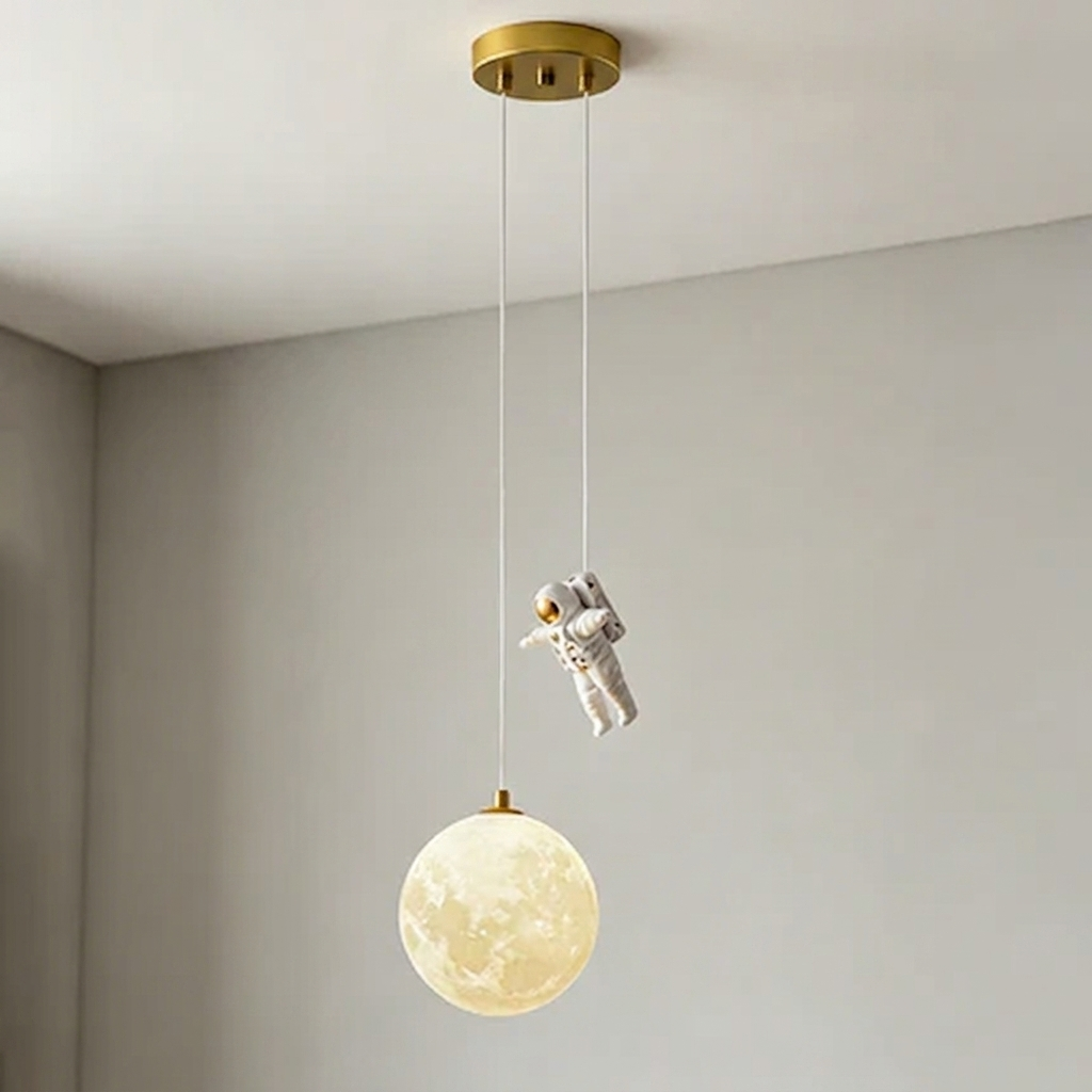 Contemporary Creative Globe Iron Plastic 1-Light Kids Pendant Light Ideal for Living Room, Stylish Kids Lighting Fixture, Modern Pendant Lamp for Children's Room, Unique Decorative Light for Playroom, Eye-Catching Ceiling Light for Kids, Fun and Functiona