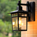 Glass LED Waterproof Retro Wall Lamp Sconce Lighting - No Bulb Needed