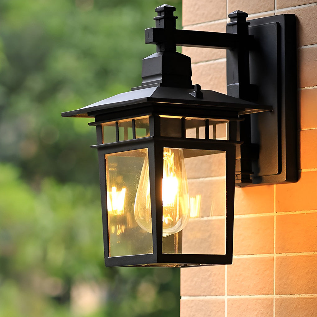 Glass LED Waterproof Retro Wall Lamp Sconce Lighting - No Bulb Needed
