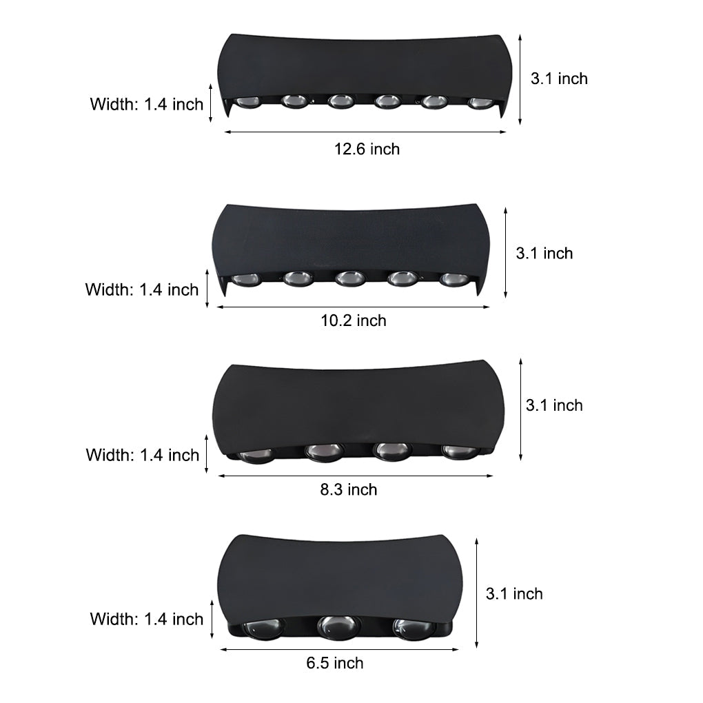 Outdoor LED Waterproof Wall Light - Up Down Aluminum Exterior Lighting