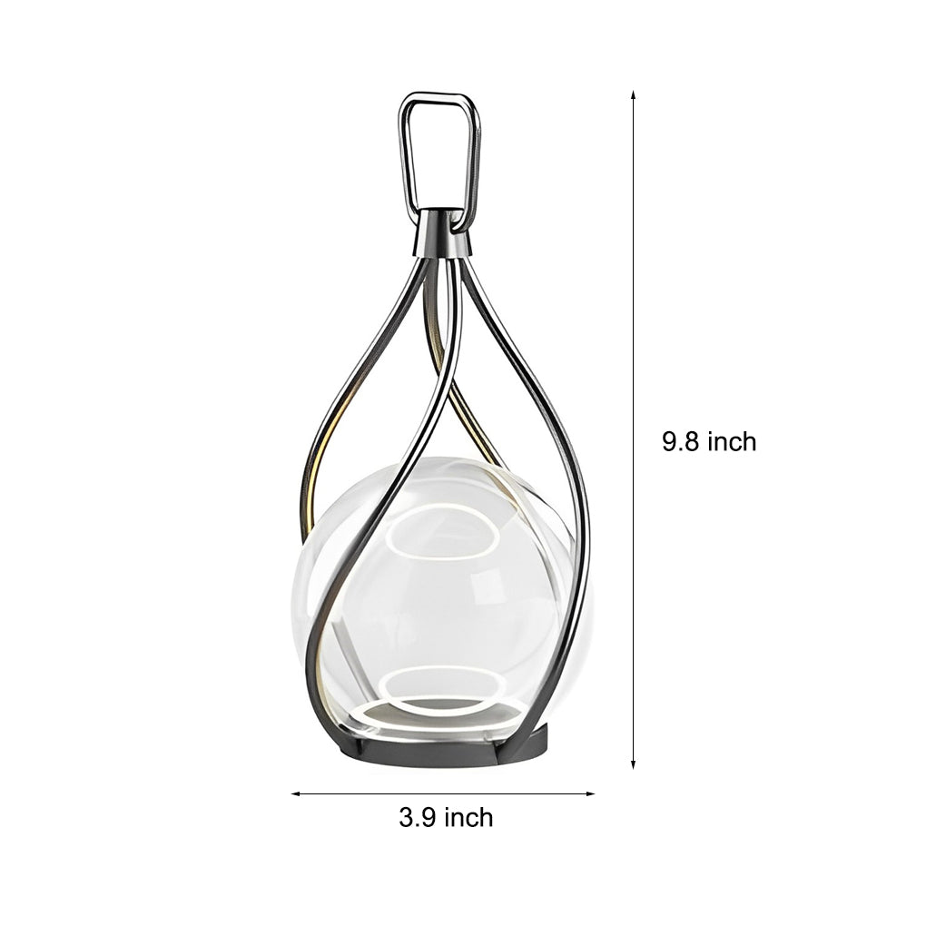 Portable Waterproof LED Night Light - USB Rechargeable Metal Design for Home & Outdoor Use