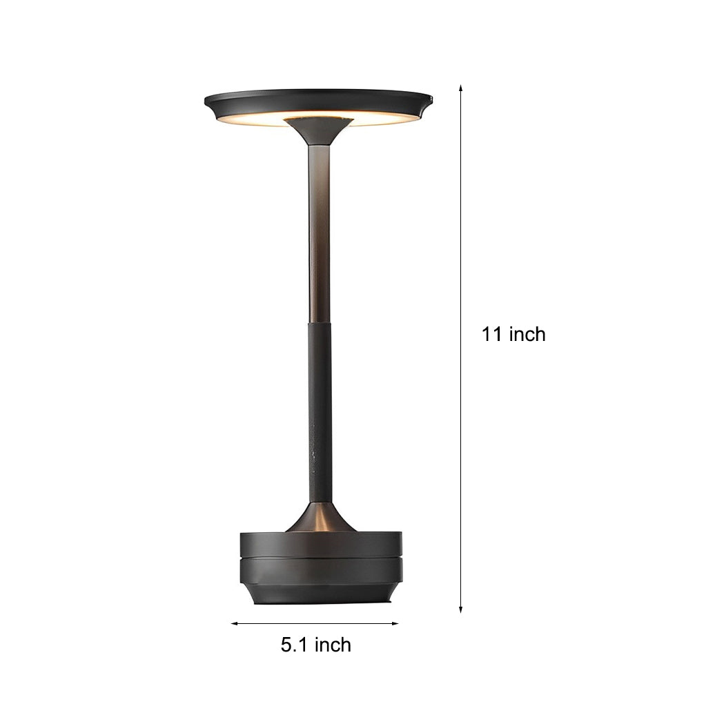 Title: Sleek Metal UFO Alien Table Lamp - Cordless & Modern

Description: Illuminate your space with our Slender Cordless UFO Alien Table Lamp. Featuring a stylish plated metal design, this futuristic lamp is perfect for adding a unique touch to any room.