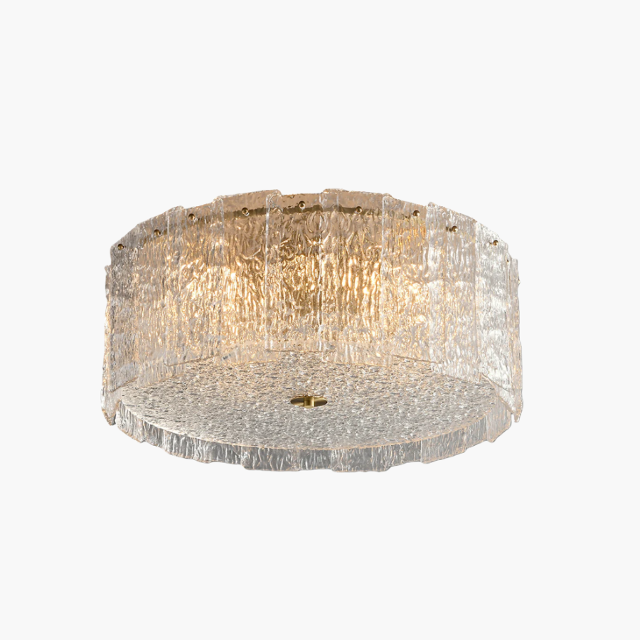 Luxury Copper Flush Mount Ceiling Light Fixture
