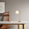 Metal Gooseneck Desk Lamp with Cone Shade for Home Office Lighting