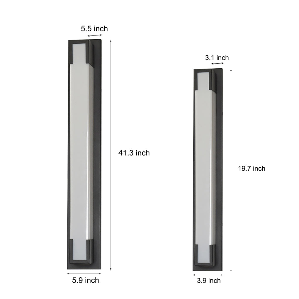 Retro Waterproof LED Outdoor Wall Lights - Black Decorative Lighting