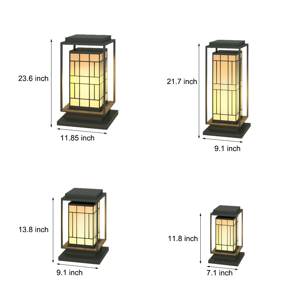 Elegant Asian Solar Path Lights Retro LED Decor for Outdoor Spaces