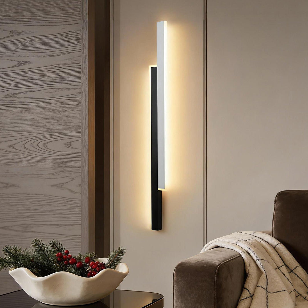Vertical Wall Light - Nordic Minimalist Dual-Strip LED Lamp