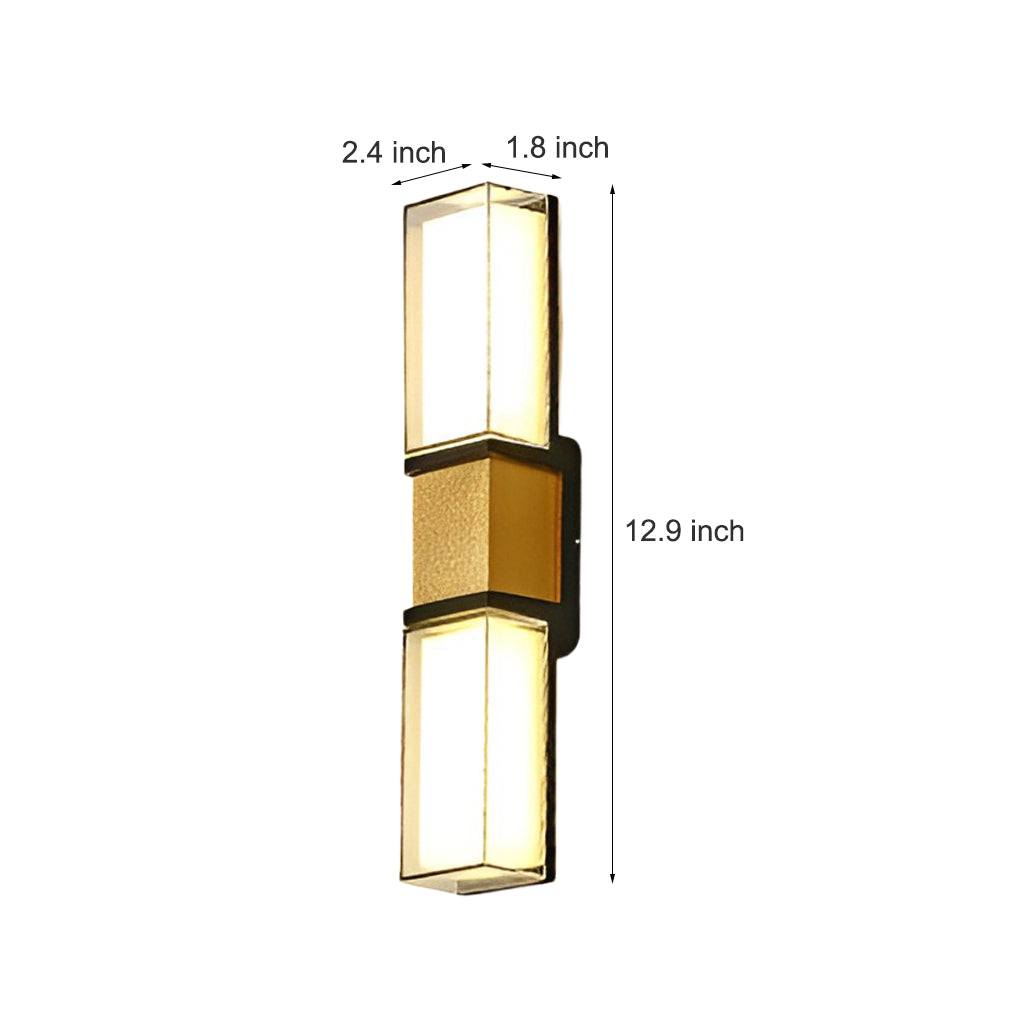 Waterproof LED Up Down Wall Sconce - Outdoor Outdoor Lighting Fixtures