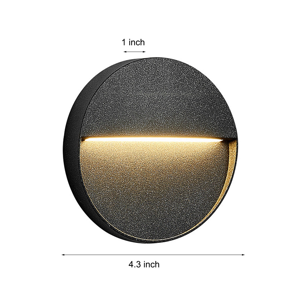Round Waterproof Outdoor Stair Lights - Step Lights & Wall Sconces for Enhanced Stairway Illumination