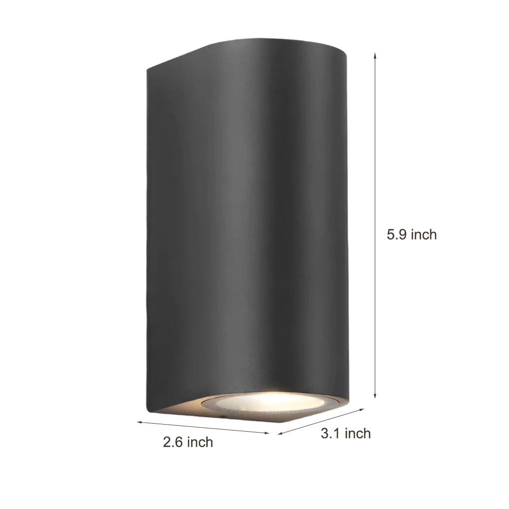 LED Outdoor Up and Down Wall Sconces - Modern Wall Lights for Patios and Gardens