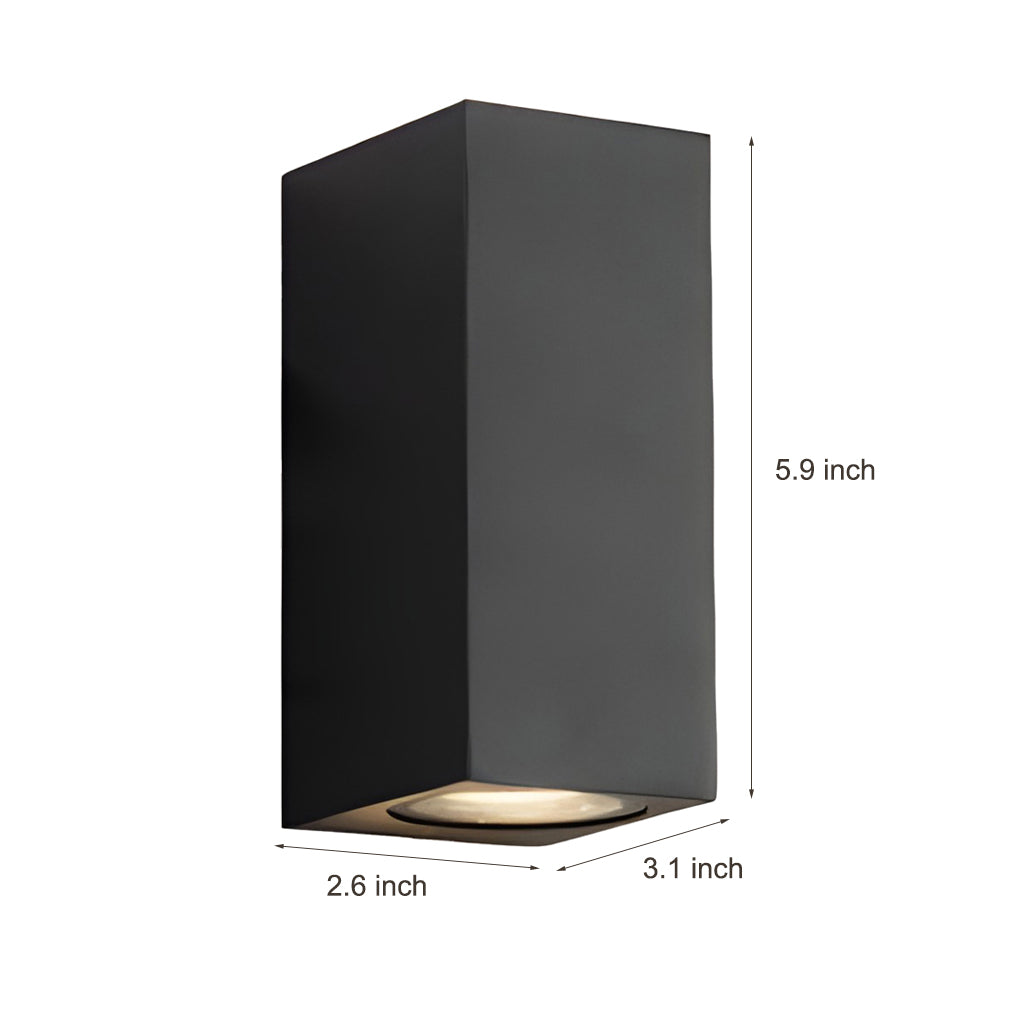 LED Outdoor Up and Down Wall Sconces - Modern Wall Lights for Patios and Gardens