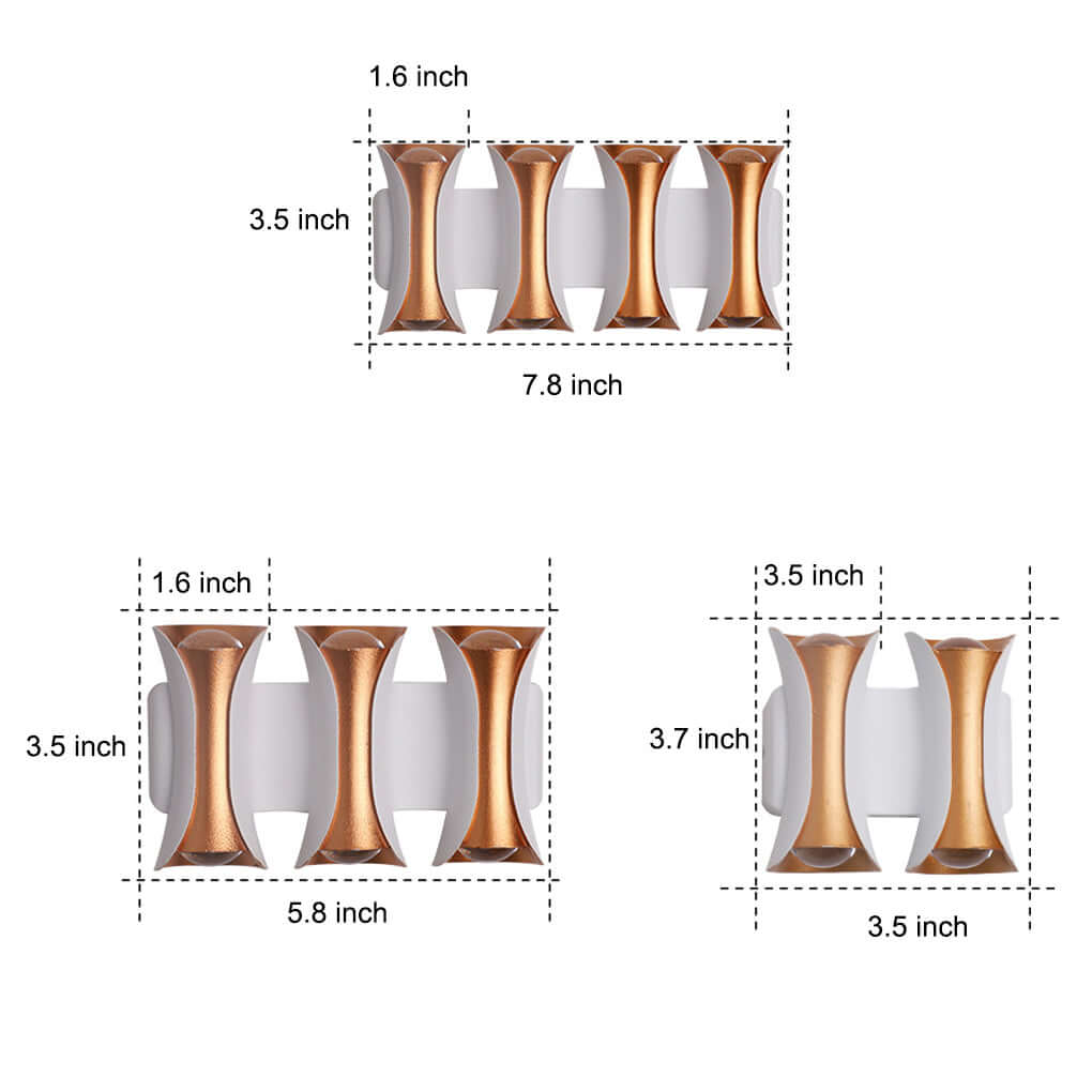 Waterproof Modern LED Up and Down Outdoor Wall Sconce Lighting