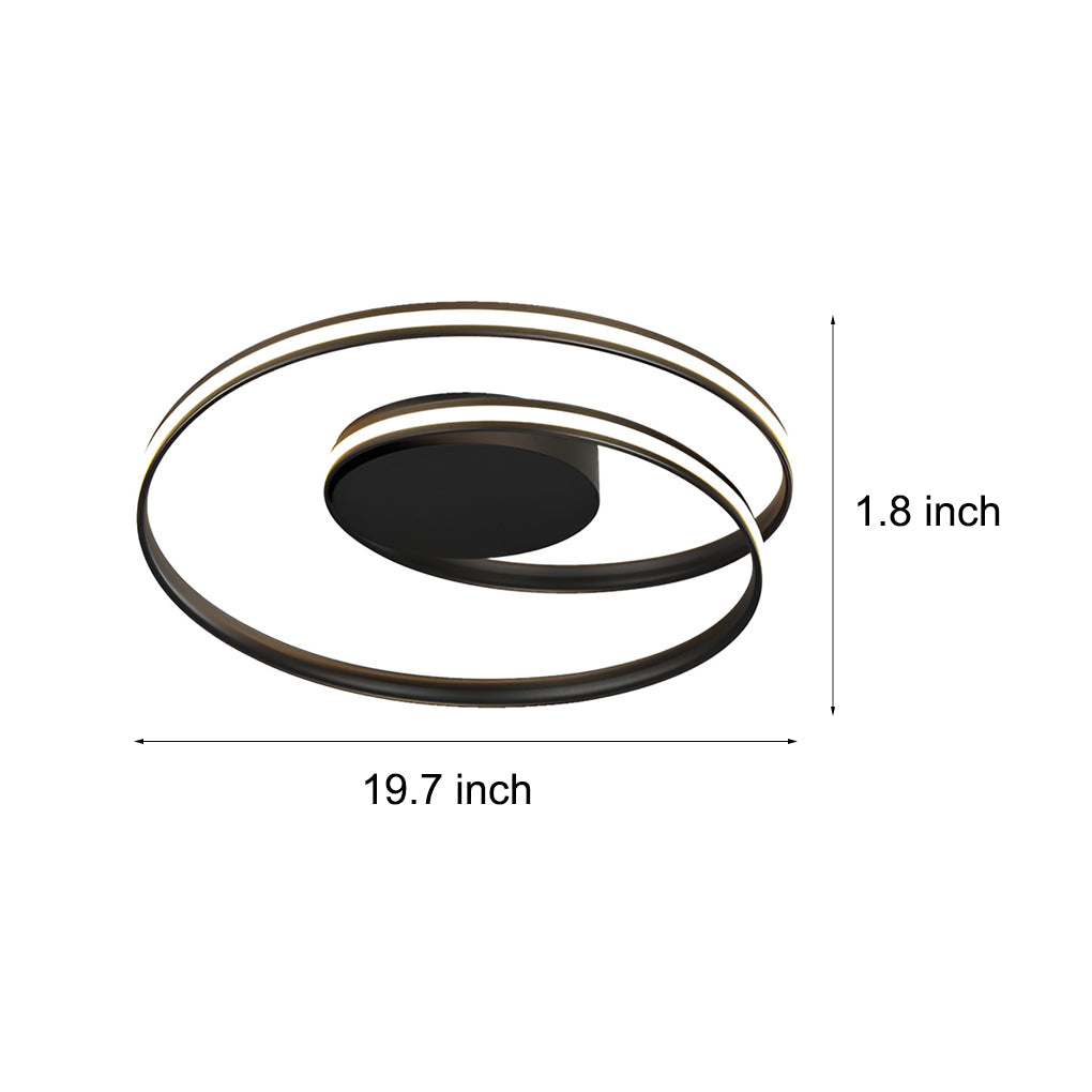 Circular Stepless Dimming LED Flush Mount Ceiling Light