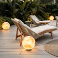 Moon-Shaped Stone Pillar Light - Outdoor Decorative Solar Lantern