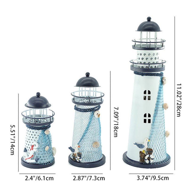 Modern Art Deco Lighthouse Round Iron LED Table Lamp for Bedroom, Stylish Home Decor Lighting, Nautical Inspired Bedroom Lamp, Unique Decorative LED Light, Contemporary Iron Table Lights, Artistic Coastal Decor, Elegant Nightstand Lamp for Relaxing Spaces