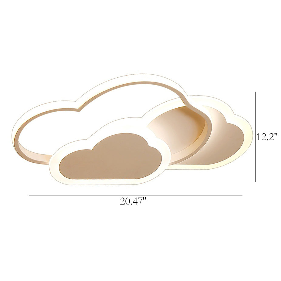 Cartoon Creative Cloud LED Flush Mount Ceiling Light, Modern Kids Room Decor, Colorful Ceiling Lamp, Fun Cartoon Design for Nursery, Energy-Efficient Lighting, Children's Bedroom Lighting Fixture, Playful LED Light for Kids, Unique Flush Mount Ceiling Fix