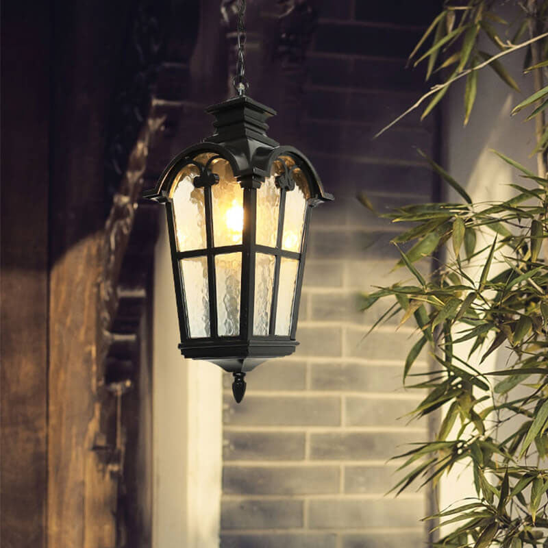 Traditional Die-cast Aluminum Waterproof Outdoor Pendant Light - 1-Light Fixture