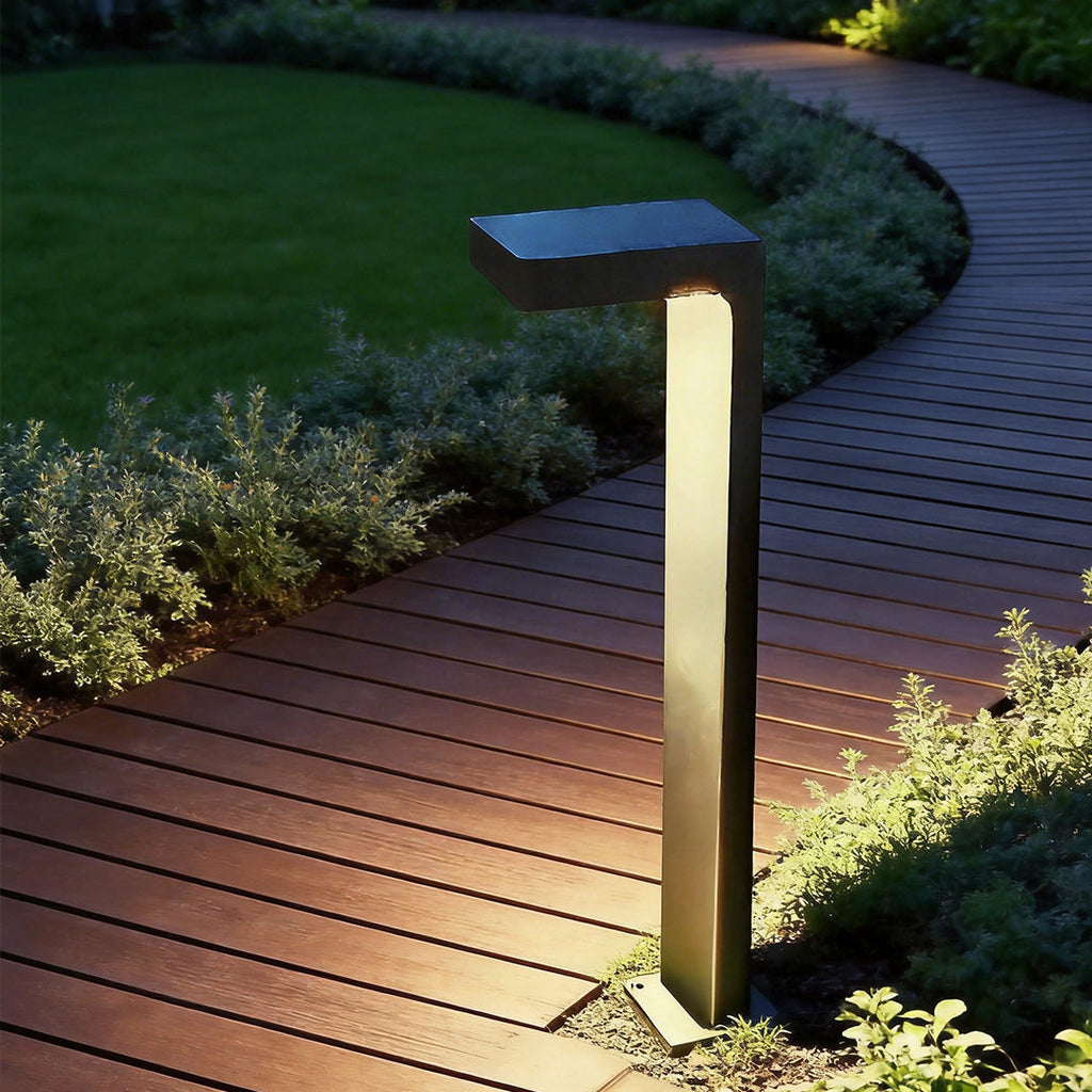 L-Shaped Modern Outdoor Metal Landscape Path Light