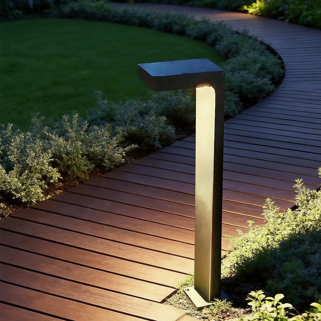 L-Shaped Modern Metal Outdoor Landscape Path Light