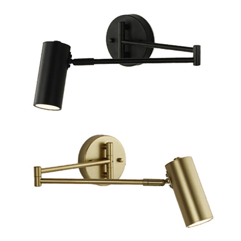 Nordic Minimalist Telescopic Wall Sconce Lamp - 1-Light Rocker Design