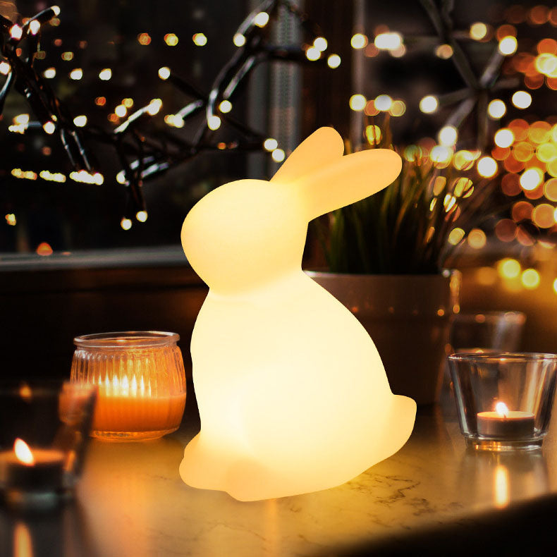 Contemporary Creative Rabbit LED Table Lamp for Bedroom, Cute Night Light for Kids, Modern Desk Decor, Stylish Bedroom Lighting, Unique Animal Design, Adjustable Brightness, Nursery Accessories, Home Decor Lighting