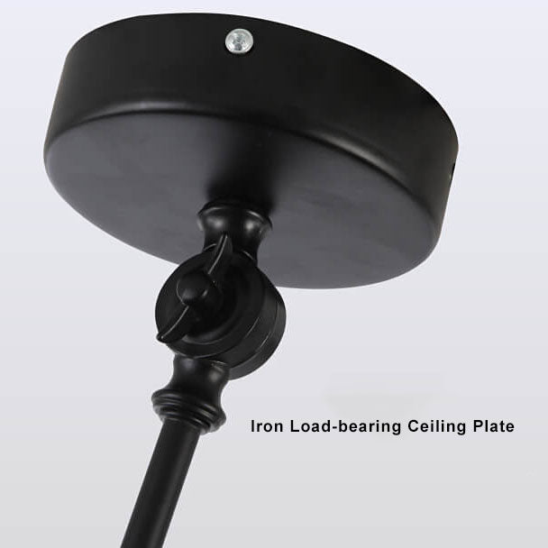 Nordic 1-Light Bowl Semi-Flush Mount Lighting - Extendable Ceiling Fixture for Modern Homes