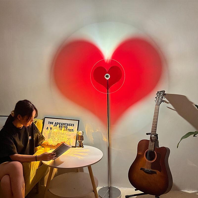 Heart-Shaped LED Floor Lamp - Stylish Vibes Light for Home Decor
