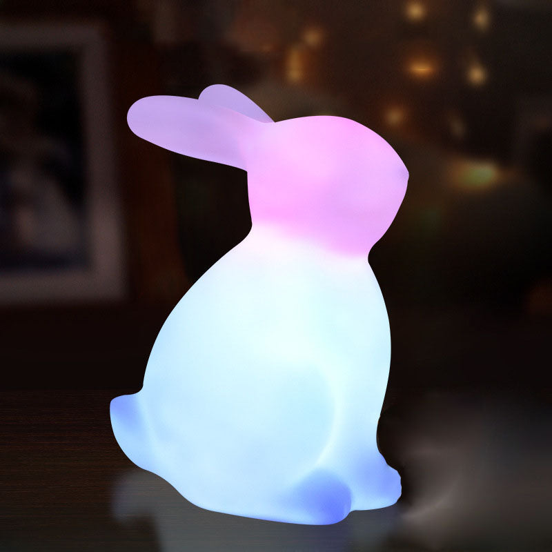 Contemporary Creative Rabbit LED Table Lamp for Bedroom, Cute Night Light for Kids, Modern Desk Decor, Stylish Bedroom Lighting, Unique Animal Design, Adjustable Brightness, Nursery Accessories, Home Decor Lighting