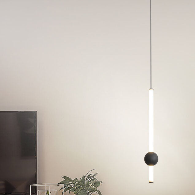 Modern Minimalist LED Pendant Light with Metal Ball Design