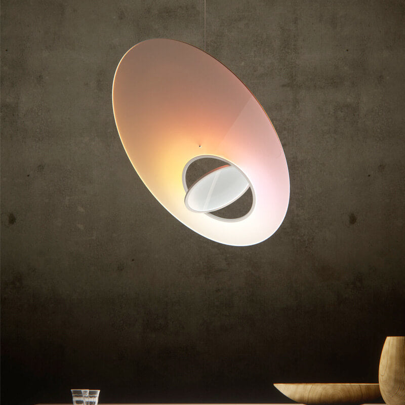 Galaxy Satellite Saturn LED Pendant Light - Artistic Acrylic Design, 1-Light Fixture for Modern Home Decor