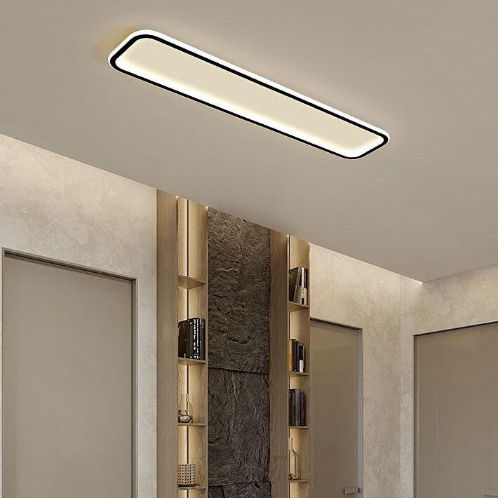 Minimalist 1-Light LED Flush Mount - Acrylic, 3 Color Changeable, Modern Ceiling Light